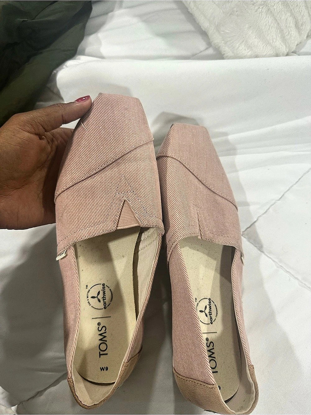 TOMS Alpargata Earthwise Slip-On Pink Flats US 9